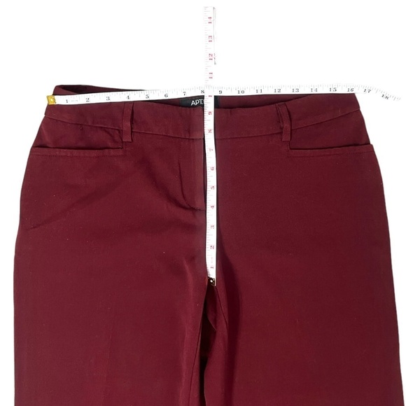 Apt. 9 Modern Fit Wine Color Pants - Size 8 - Picture 6 of 10